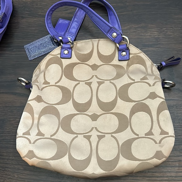 Coach Poppy Daisy Signature Foldover Crossbody Bag - Picture 5 of 15